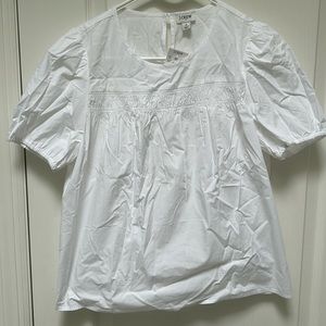Jcrew factory white blouse